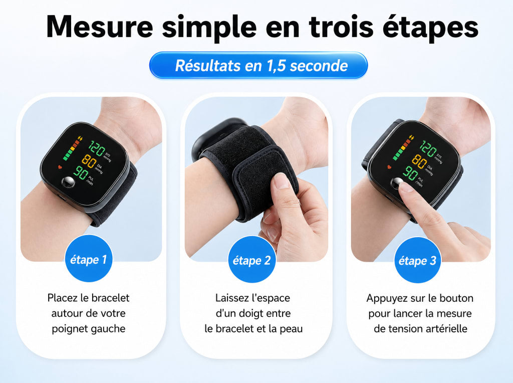 Tensiomètre automatique au poignet sans fil ! 50% Reduction ! 🔥