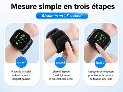Tensiomètre automatique au poignet sans fil ! 50% Reduction ! 🔥
